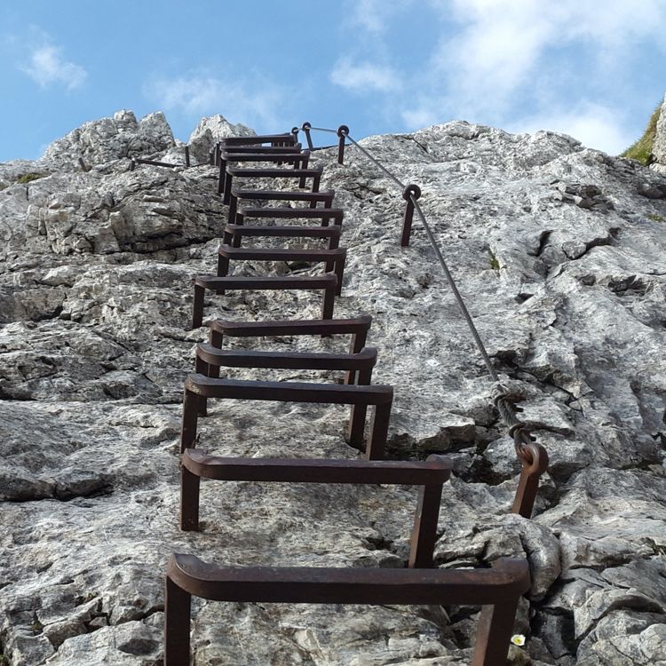 Alpspitz Ferrata Iron Stairs